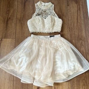 Sequin Hearts 2 Piece Homecoming dress!!